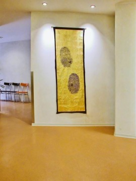 Wandbehänge mit vergoldeten fingerprints