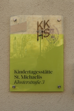 Infotafel für die Kindertagesstätte St. Michaelis
