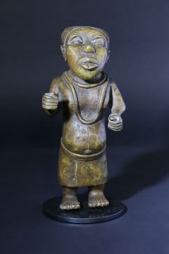 Stahl Sockel für eine Bronze Skulptur aus Benin