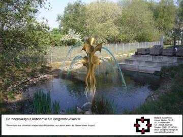 Entwürfe einer Brunnenskulptur für die Akademie für Hörgeräte-Akustik