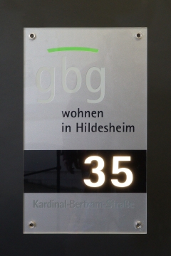 LED Hausnummern für die GBG in Hildesheim