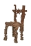 Stuhl Skulptur aus Schrott gefertigt II - Schrott Stuhl II