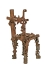 Stuhl Skulptur aus Schrott gefertigt II - Schrott Stuhl II