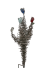 dekorative Glasblumen Skulptur