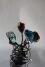 Gartenskulptur aus Draht und Glas