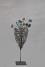 Glas Blume aus Eisen und farbigem Glasbrocken