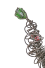 dekorative Glasblumen Skulptur