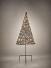 Draht-Tannenbaum mit Stamm – Skulptur aus gewickeltem Stahldraht - Drahttannenbaum mit Stamm