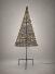 Draht-Tannenbaum mit Stamm – Skulptur aus gewickeltem Stahldraht - Drahttannenbaum mit Stamm