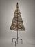 Draht-Tannenbaum mit Stamm – Skulptur aus gewickeltem Stahldraht - Drahttannenbaum mit Stamm