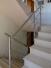 Treppengeländer aus Edelstahl mit 2 Relingstäben