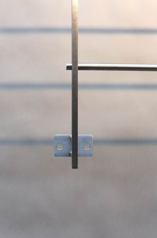 Reling Geländer aus geschliffenem Edelstahl
