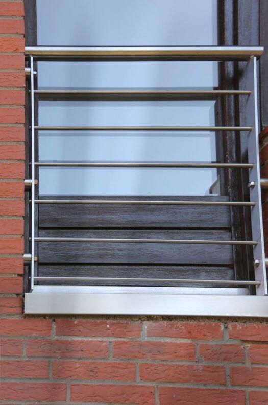 Französischer Balkon aus Edelstahl, einfach schön.