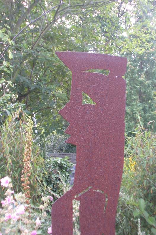 Gartenskulptur aus Stahl
