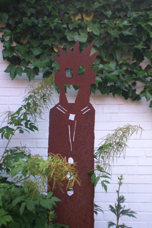 Gartenskulptur aus Stahl