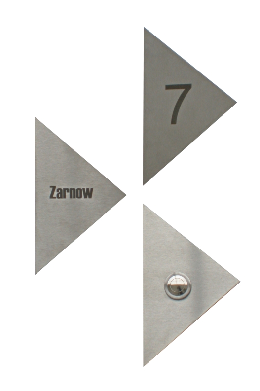 dreiteiliges Kligelschild