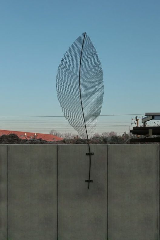 3 Stück Blätter aus Stahl