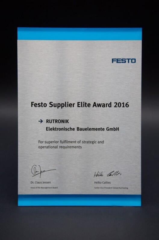 Festo Supplier Elite Awards