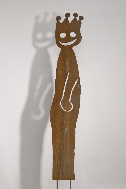 Garten-Skulptur aus rostigem Stahl