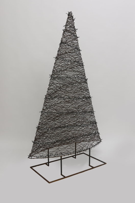 Großer Draht-Tannenbaum aus Stahl - Draht Tannenbaum Höhe 190 cm
