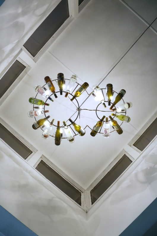 Weinflaschen Leuchter