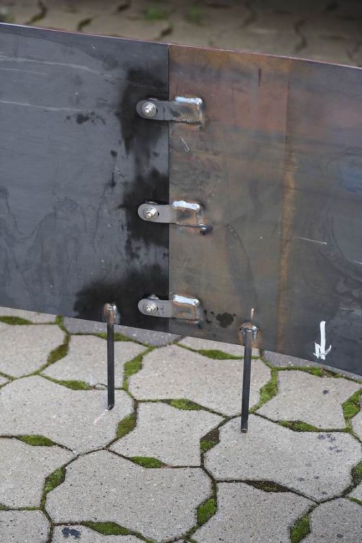 Beeteinfassung aus Corten Stahl