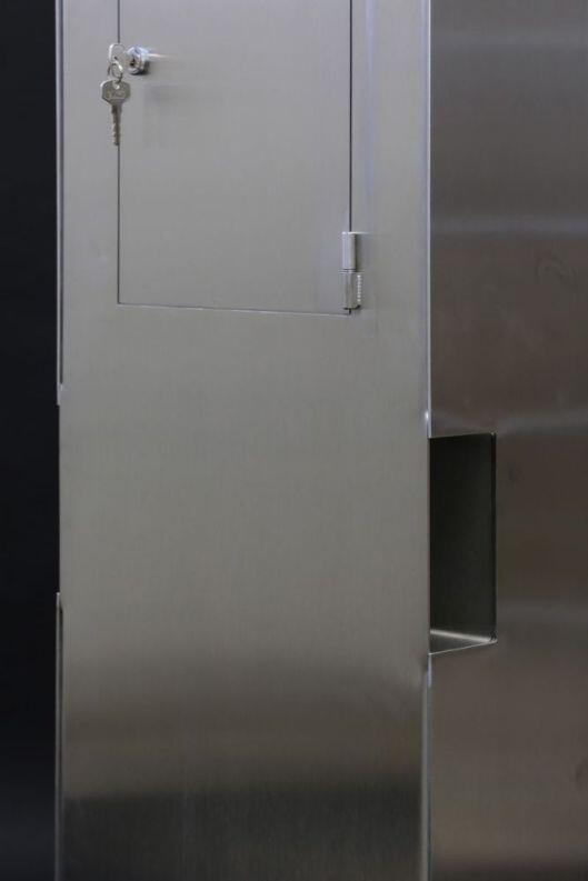 Edelstahl Briefkastensäule