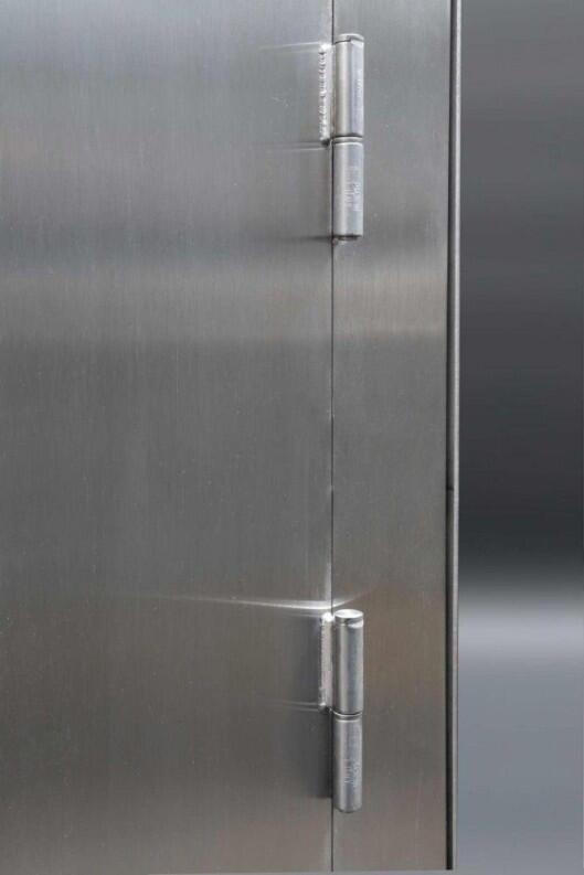 Edelstahl Briefkastensäule beleuchtet