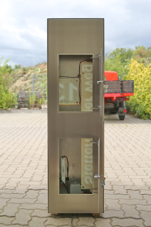 Edelstahl Briefkasten Säule