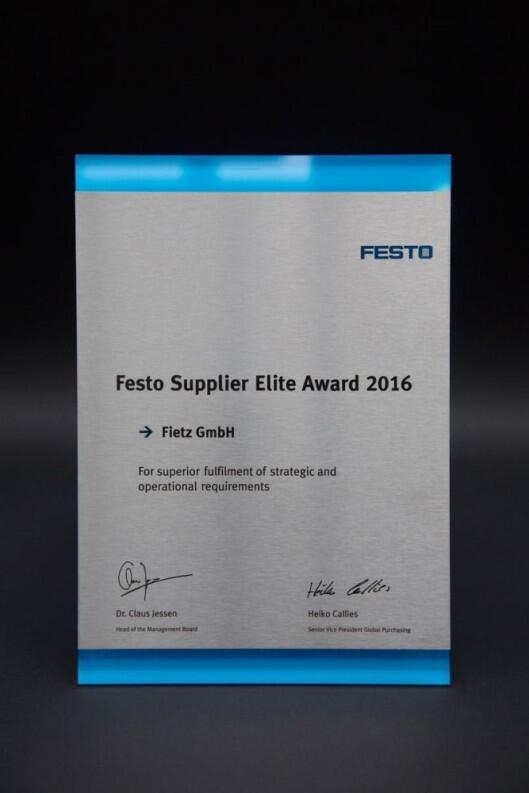 Festo Supplier Elite Awards