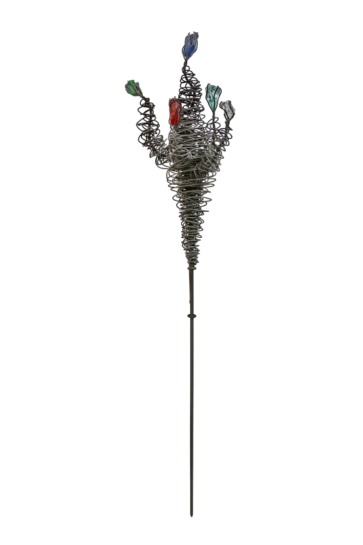 dekorative Glasblumen Skulptur