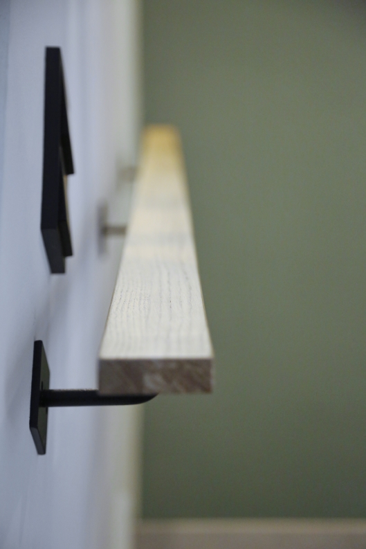 Geländer und Handlauf aus Eiche und Stahl