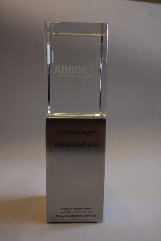 Junior Award 2009 - Super Trophäe für eine Super Idee