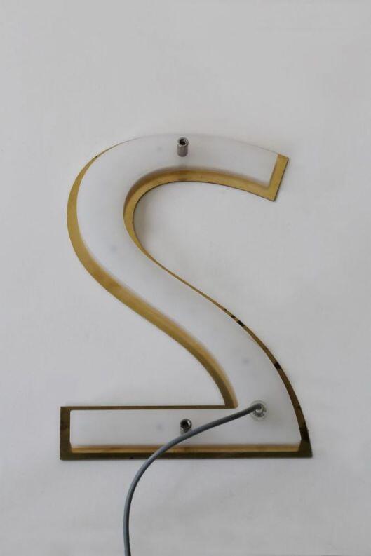 2 - LED Hausnummer aus Tombak