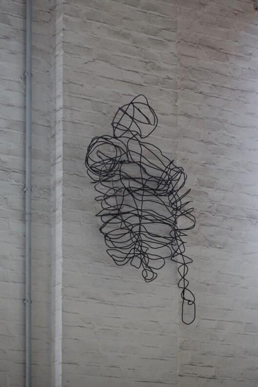 Draht Skulptur aus 5 mm Rund