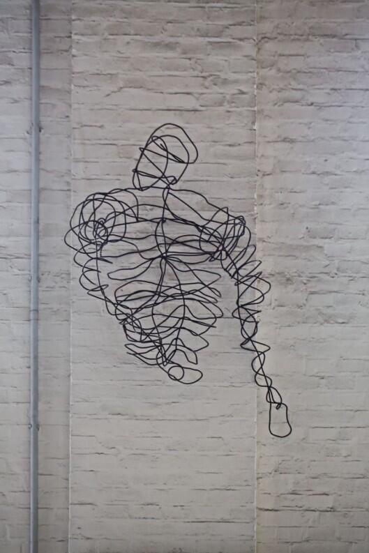 Draht Skulptur aus 5 mm Rund