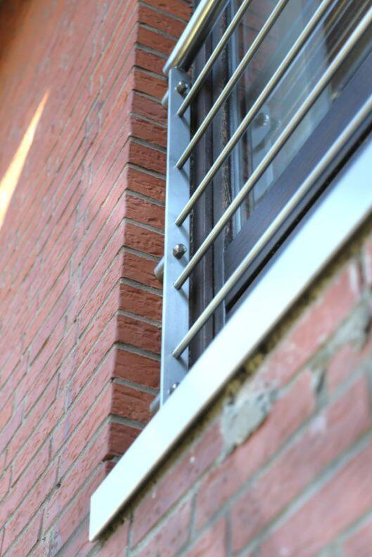 Französischer Balkon aus Edelstahl, einfach schön.