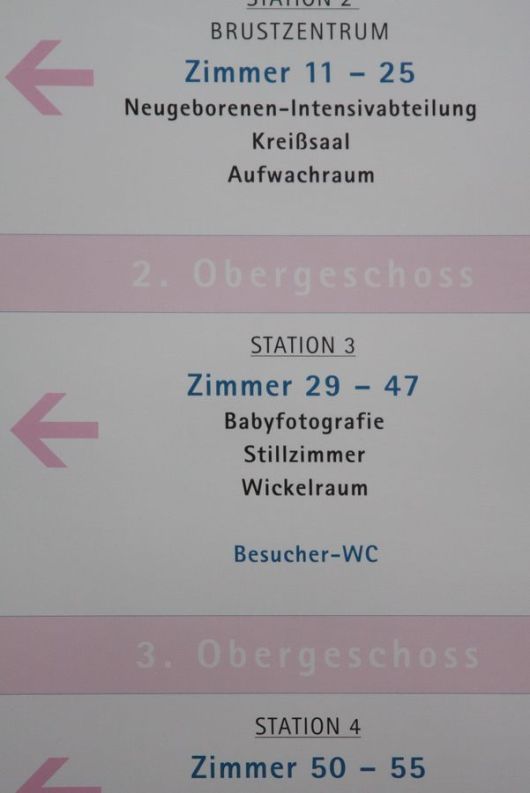 Info Stele Krankenhaus