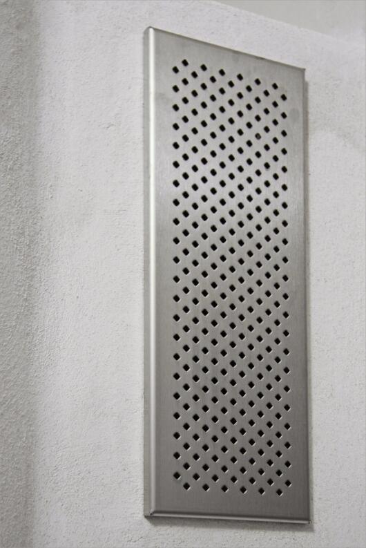 Lüftungsgitter aus Edelstahl