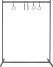 Stilvolle Garderobe aus Rohstahl, 123 cm breit
