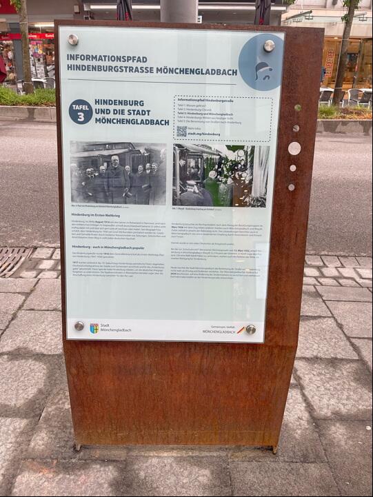 Informationspfad Hindenburgstrasse. Foto: Uli Horn