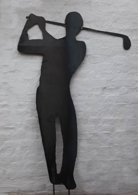 Skulptur Golfer