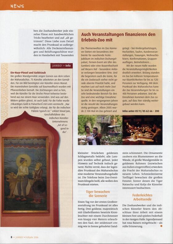 Jambo - Das Magazin für Freunde und Besucher des Erlebnis-Zoo Hannover