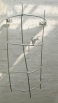 Rankgitter mit Vögeln aus feuerverzinktem Stahl