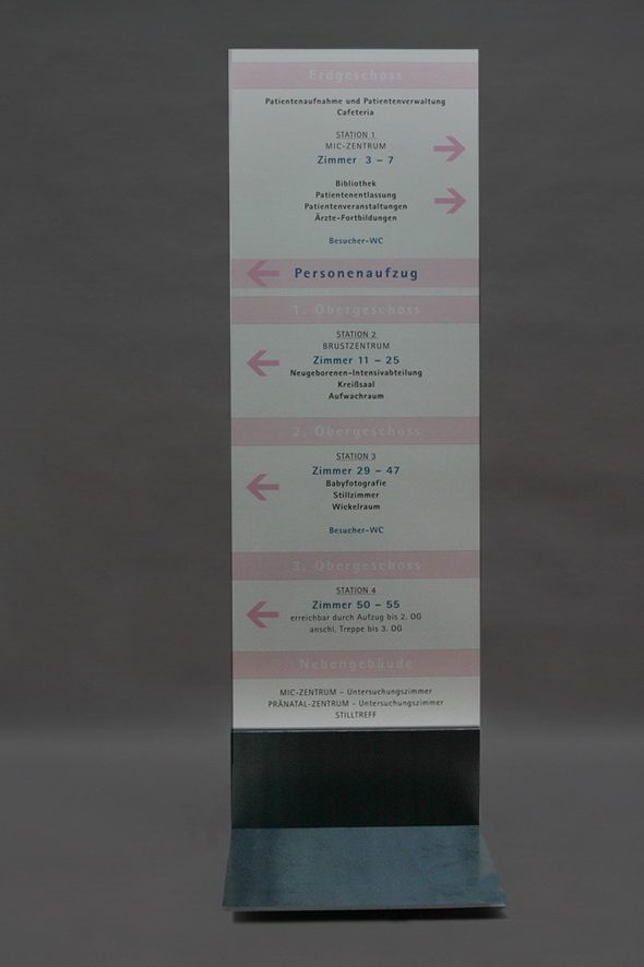 Info Stele Krankenhaus