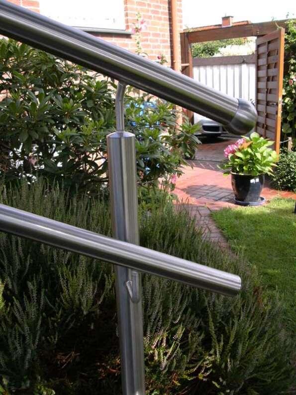 Edelstahlgeländer mit 2 Handläufen