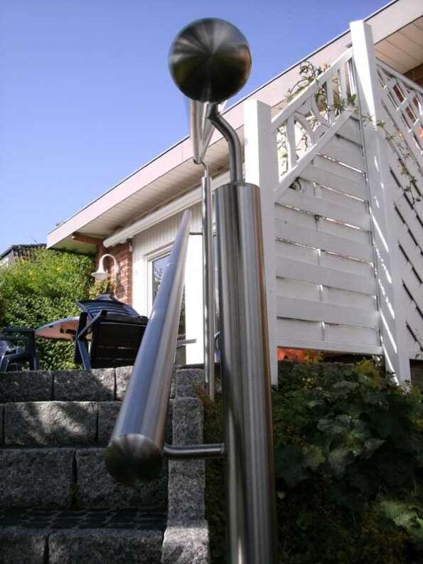 Edelstahlgeländer mit 2 Handläufen