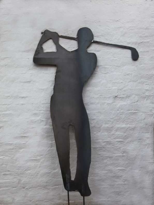 Skulptur Golfer