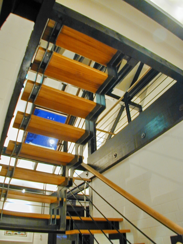 Treppe mit Geländer