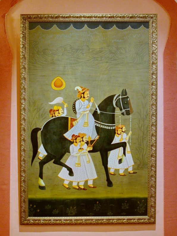 Bilder in der Prunkhalle des Maharadja